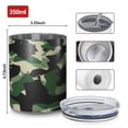 thumbnail image 4 of Camouflage 12oz Stainless Steel Coffee Mug – Double-Wall Insulated Cup with Spill-Resistant Lid, 360° Full-Print Design, Keeps Drinks Hot & Cold for Home, Office, Travel, Thanksgiving,Christmas, 4 of 5