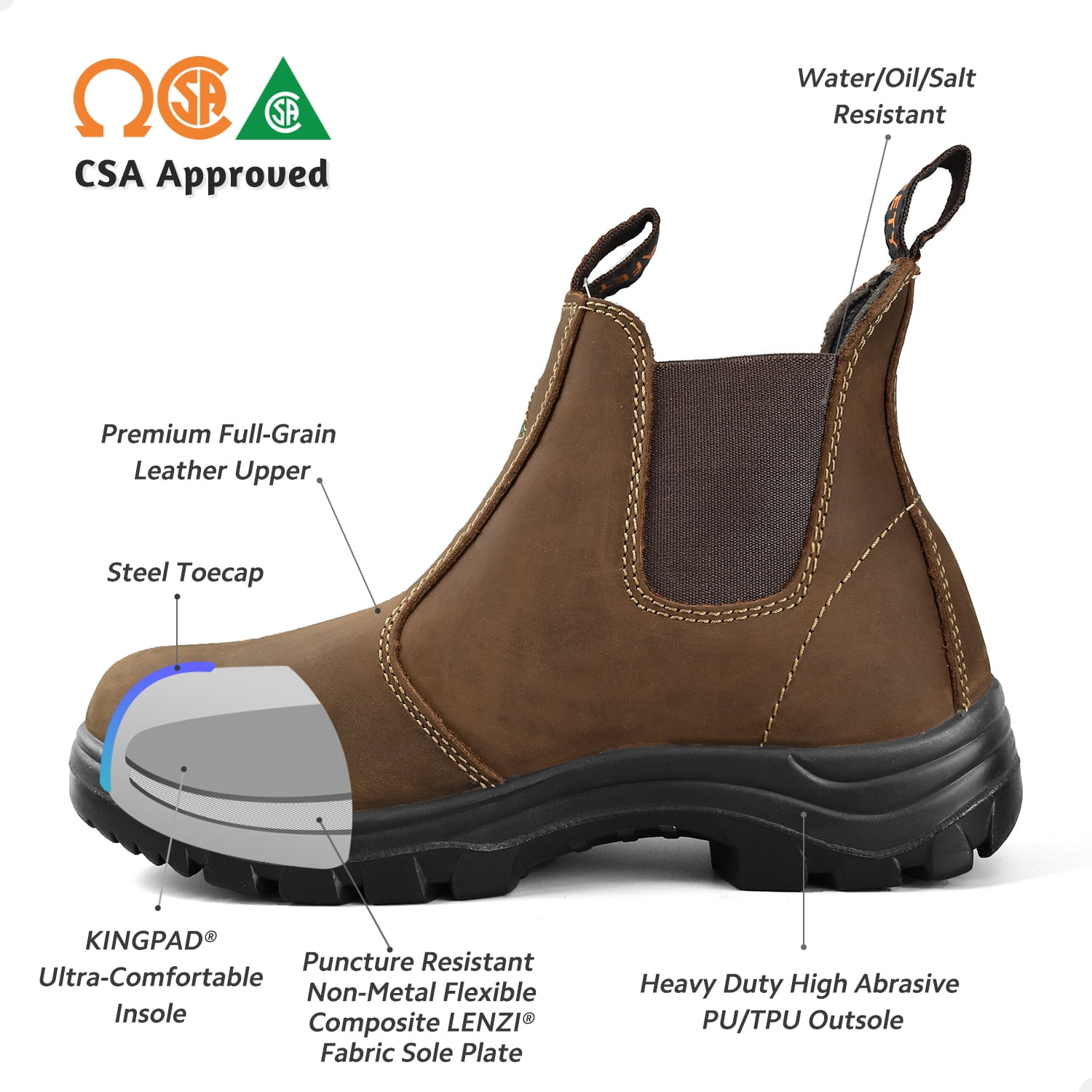 csa approved safety shoes womens