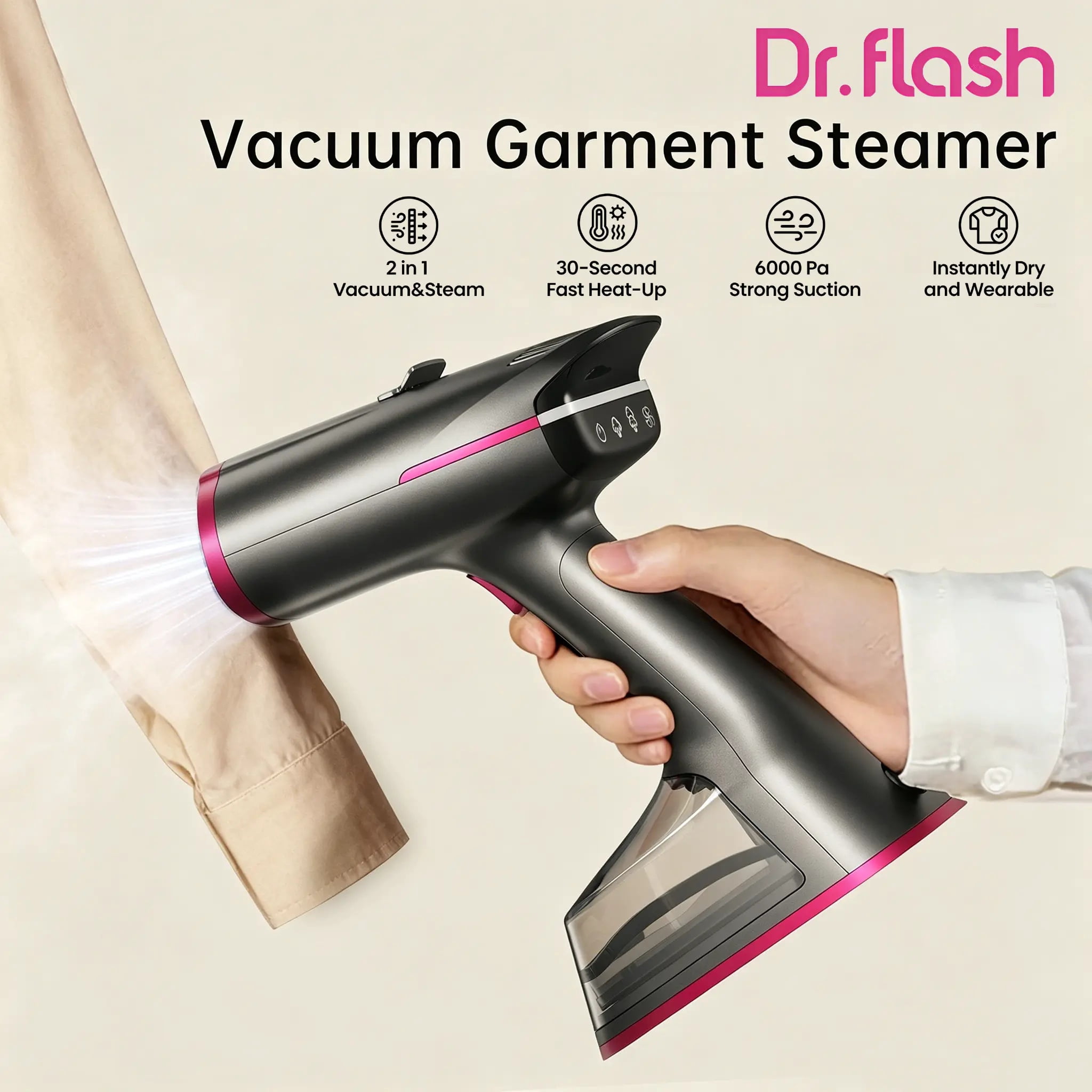 Shark Press & Refresh Handheld Garment Care System GS500WM, 1580W
