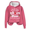 thumbnail image 2 of Économies d'Été! Aqestyerly Hauts de Noël à Manches Longues pour Femmes Imprimé de Noël Col Rond Pull Ample, 2 of 3