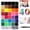 32000pcs 40 Colors, variant on 2026 New Bedazzler Kit with Rhinestones, Multi-Purpose Bedazzling Kit With Glue, Resin Jelly Flatback Gems Bedazzling Kit, Colorful 3mm Rainbow Rhinestones for Nail Art and Fashion