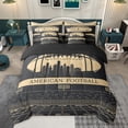 thumbnail image 2 of Feelyou American Football Twin Bedding Sets 7pcs for Kids Teens, New Orleans Print Bedding Comforter Set, Sport Theme Sheet Sets, Boys Room Decor, 2 of 7