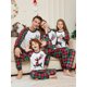 thumbnail image 1 of Conjunto de pijama con estampado navideño para padres e hijos, Top de manga larga con cuello redondo, pantalones con cintura elástica, ropa de dormir, novedad de 2023, 1 of 4
