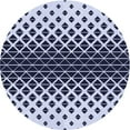 thumbnail image 1 of Ahgly Company Machine Washable Indoor Round Transitional Heavenly Blue Area Rugs, 4' Round, 1 of 7