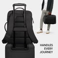 thumbnail image 5 of Sharper Image Venture Weekender Travel Laptop Backpack, TSA-Approved 23L Carry-On Bag Fits 17” Laptop, Water-Resistant, Black, 5 of 10