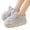Grey, variant on Girls Bunny Slippers Warm Plush House Shoes Fuzzy Non Slip Indoor Outdoor Bedroom Slippers (Pink, 6.5-7.5)