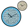 thumbnail image 2 of Indoor 12' Voice-Activated Luminous Decoration Wall Clock With LED Night Light Small Olive Green Flower, 2 of 8