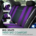 thumbnail image 6 of FH Group Universal Fit Cloth Striking Striped Car Seat Covers for Auto, SUV, VAN Airbag Compatible, Easy to Install, UV-Resistant & Durable - Full Set, 6 of 8
