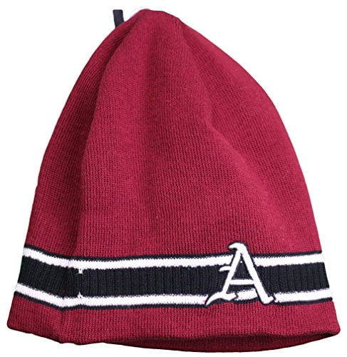 NCAA Team Color Adult Cuffless Knit Beanie Hat Cap (Arkansas Razorbacks) by Captivating Headwear