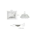 thumbnail image 2 of 25-inch Camilla Modern Vanity Top Single Sink with Backsplash, Solid White – Design House, 630210, 2 of 20