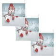 thumbnail image 7 of Dreamtimes 3D Cartoon Happy Snowman Baby Muslin Washcloths Face Towel, Christmas Winter Burp Cloths Cotton Wipes 5 PCS Infant Wash Cloth for Newborn Boys Girls 12x12 inches, 7 of 7