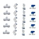 thumbnail image 1 of 20 Conectores Rápidos de Conexión a Presión, Válvulas de Bola, Accesorios para Filtros de Agua, Material POM, Adecuados para Acuarios, Refrigeradores,, 1 of 8