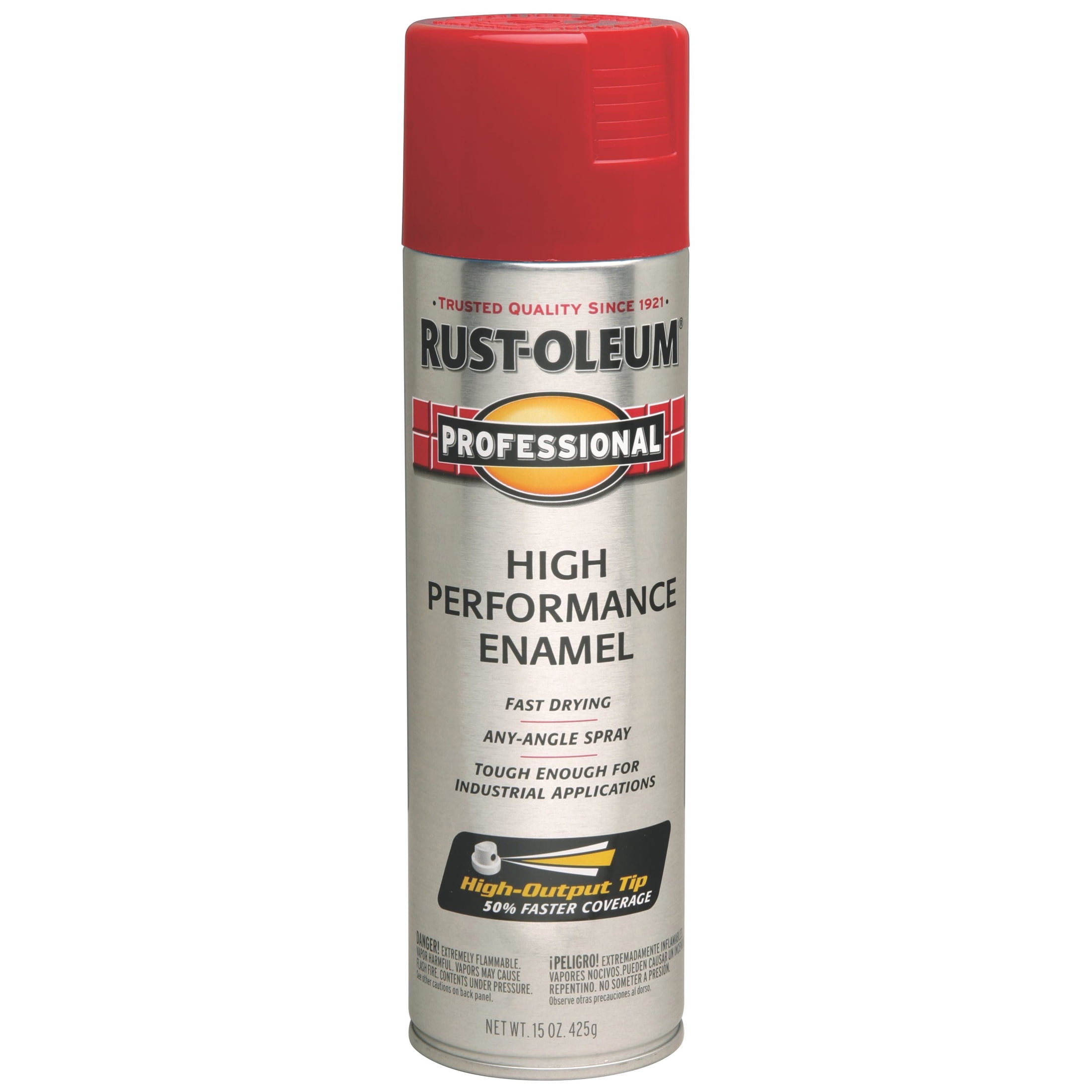 (12 pack) 6 Pack, Safety Red, Rust-Oleum Professional High Performance Gloss Enamel Spray Paint-7564838, 15 oz