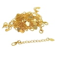 thumbnail image 1 of 20 juegos de cadenas de extensión de collar de 60 a 70 mm de longitud con oro, 1 of 9