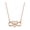 Rose Gold, variant on SmartBy Infinity Heart Necklace for Women Cubic Zirconia Love Heart Pendant Necklace Romantic Birthday Gifts for Girlfriend Wife