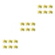 thumbnail image 2 of Flores artificiales de PVC Cateissary 6 piezas decorativas reutilizables, 2 of 6