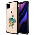 thumbnail image 1 of FINCIBO Slim TPU Bumper + Clear Hard Back Cover for Apple iPhone 11 Pro Max 6.5" 2019, Galaxy Sea Turtle, 1 of 7