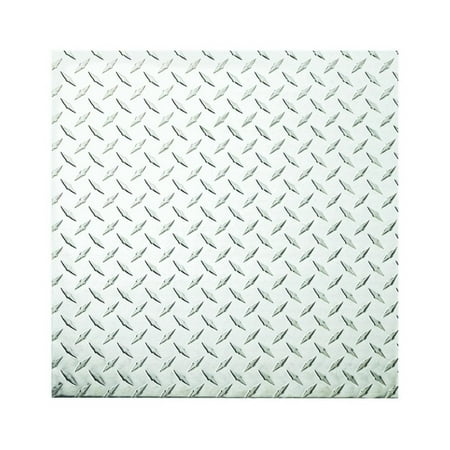 National Hardware 24" x 24" Polished Aluminum Diamond Plate Sheet Metal, Green