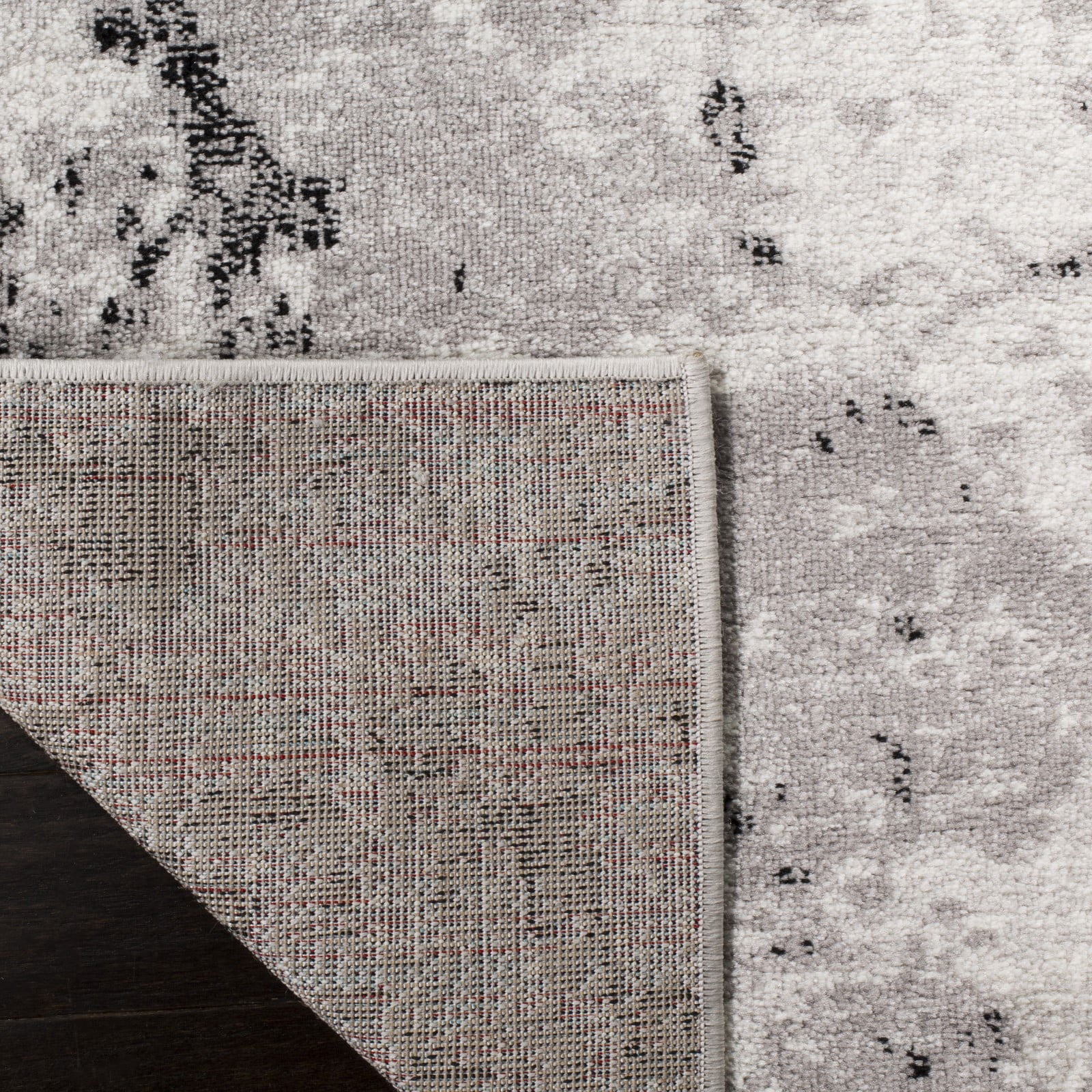 SAFAVIEH Skyler Joisse Abstract Area Rug, Grey/Ivory, 9' x 12'