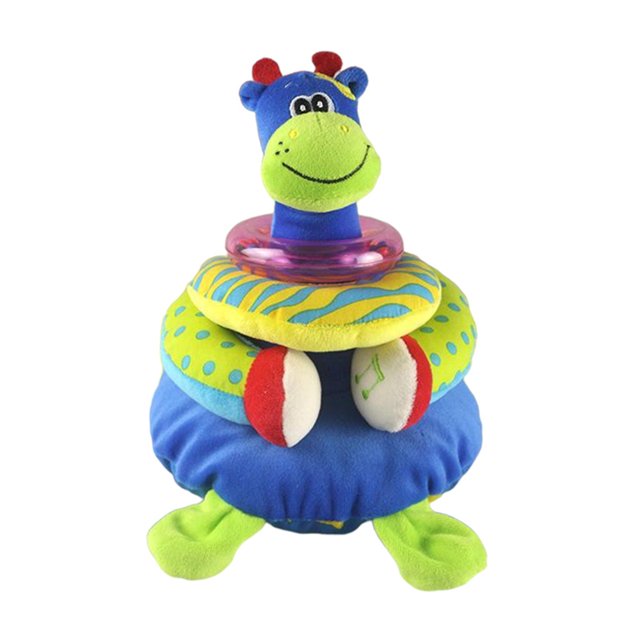 Juguetes de apilamient bebés Desarrollo de apiladores suaves cumpleaños sensorial para unisex Rana Sunnimix juguetes de peluche de animales