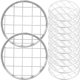 thumbnail image 1 of 12Pcs Metal Pen Holder Grid Metal Flower Grid Mason Jar Floral Grids Iron Floral Vase Grid, 1 of 3
