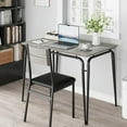 thumbnail image 3 of Dining Table Set for 2, Kitchen Table with Upholstered Chairs Dinning Table Set for Kitchen & Dining Room, Compact Dining Set for Small Spaces (Grey, Dining Table with 4 Chairs), 3 of 9