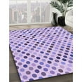 thumbnail image 3 of Ahgly Company Machine Washable Indoor Round Transitional Purple Area Rugs, 5' Round, 3 of 7