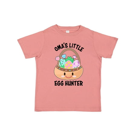 

Inktastic Omas Little Egg Hunter Gift Toddler Boy or Toddler Girl T-Shirt