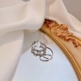 thumbnail image 1 of Anillo de traje femenino retro nicho personalidad anillo de perla anillo estilo frío alto sentido joyería de mano, 1 of 6