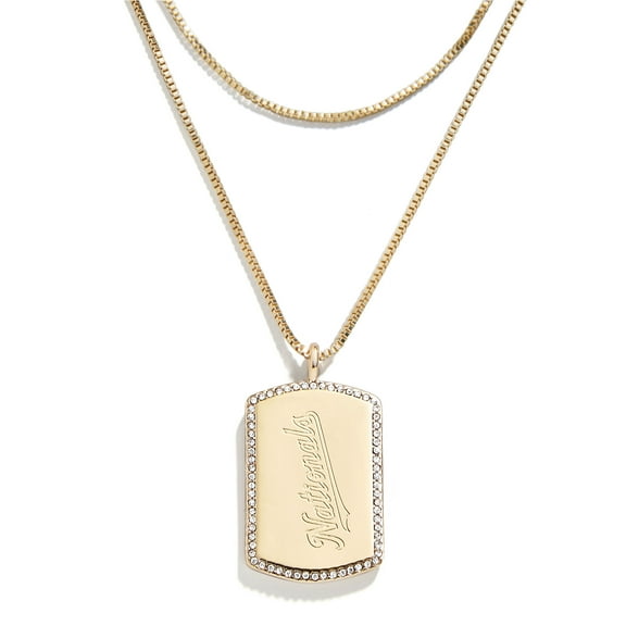 WEAR by Erin Andrews x Baublebar Washington Nationals Dog Tag Necklace