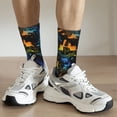 thumbnail image 6 of Pofeuu Retro Truck Print Crew Socks, Adult Running Hiking Socks for Youth and Adult, 6 of 6