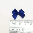 thumbnail image 4 of Nvzi 200pcs Mini Satin Ribbon Bows Flowers 1" x3/4" Appliques DIY Craft Dark Blue, 4 of 5