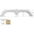 thumbnail image 1 of Icon Jupe d'Aile 01822 Tandem; Convient à Diverses Marques Thor Y Compris Dutchmen/AeroLite; Longueur 67-1/2 Pouces x Hauteur 13-1/4 Pouces; Blanc Polaire; Plastique ABS; Tandem; Simple, 1 of 4