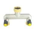 thumbnail image 1 of Divisor de de jardín, divisor de grifo de agua, boquilla de latón de rosca de 3/4 ", divisor de de latón de 3 vías para riego de mayimx divisor de manguera de jardineria, 1 of 7