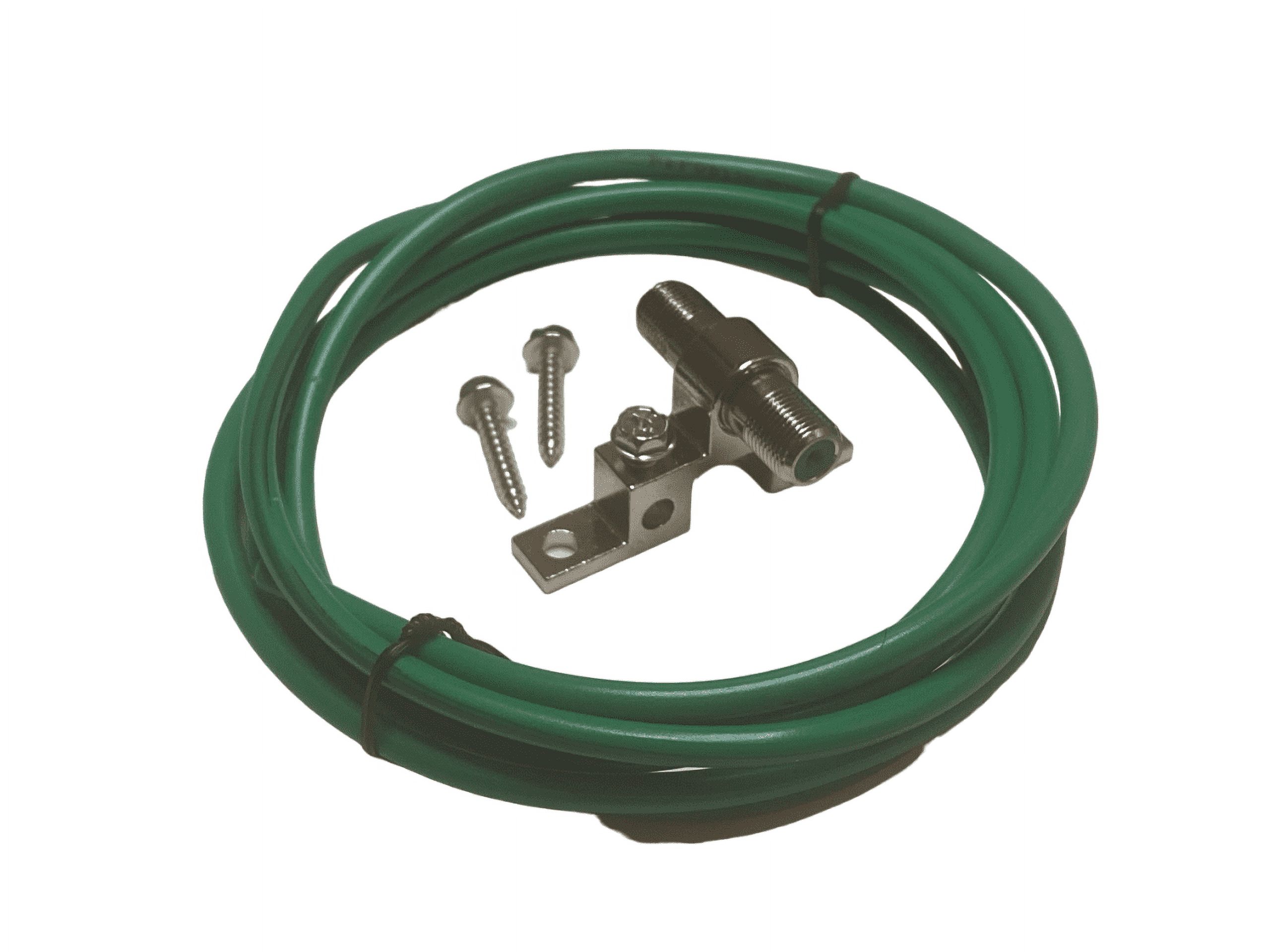 Green 10 AWG Solid Copper Wire - 10 Gauge Green Ground Wire (3ft)