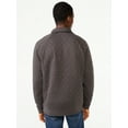 thumbnail image 7 of Free Assembly Men's Diamond Quilted Jersey Half Zip Pullover with Mock Neck, 7 of 7