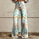 thumbnail image 1 of WILLBEST Jeans Mujer Pantalones Vaqueros de Pierna Ancha para Mujer, de Cintura Alta, Informales, Con Estampado Floral de Los Años 90, Cómodos y Holgados para Uso Diario. Extra Grande, 1 of 6