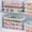 A, variant on Stackable Compartmentalized Food Storage Box, Refrigerator Plastic Fresh Keeping Container, Divided Design Organizer Box for Fridge Kitchen Meal Prep and Food Classification Storage