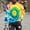 #161-Yellow, variant on Handshe Men's Fashion Short Sleeve Round Neck T-Shirt, Tie-Dye Print Breathable Casual Shirt, Long Sleeve Round Neck Top for Everyday Wear and Street Style,Plus Size