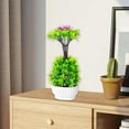 thumbnail image 4 of Artificial Flower Bouquet Arrangement | Realistic Faux Plastic Potted Plant | Indoor Living Room Table Vase Decor | Maintenance-Free Home Office Decoration | 33x13x13 cm | 1 Piece, 4 of 6