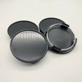 thumbnail image 3 of Durable High Quality Practical Wheel Hub Cap Vehicles 4PCS 65MM Car Tyre Universal Center Front & Rear Moulding Silver, 3 of 5