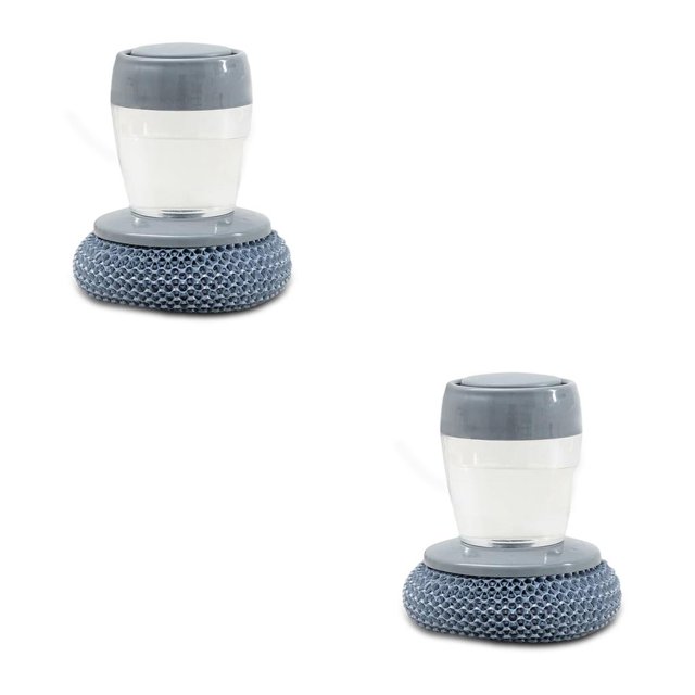 Yuarrent Suministros de limpieza Dispensador de jabón de cocina Cabezal reemplazable de alambre de acero líquido Dispensador de jabón Cepillo de Type1 NO1 Yuarrent CBP192366