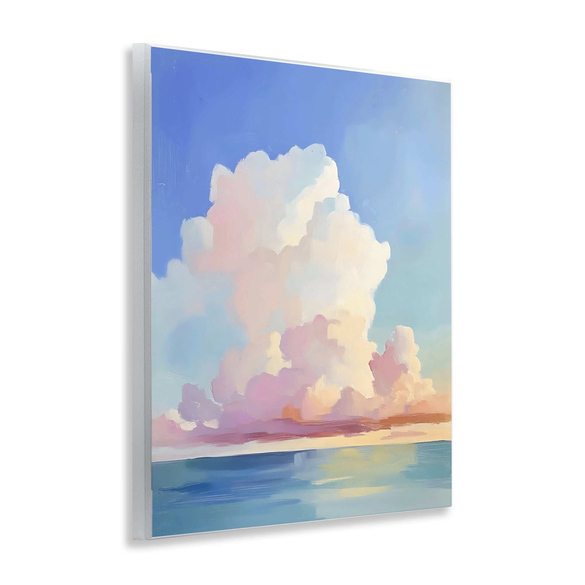 Stupell Industries Dreamy Pastel Clouds over Sea Wall Plaque Art, design by The Prints Vibe
