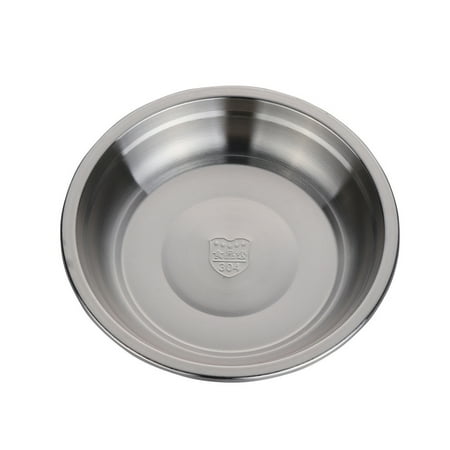 

Hloma Dinner Plate Durable Multi-function Stainless Steel Round Home Deepening Fish Plate for Canteen