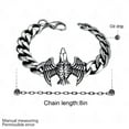 thumbnail image 3 of Emblem - Theme based Men's link Stainless Steel Bracelet, 3 of 11