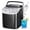 Black, variant on Simzlife 26 lbs/24H Countertop Ice Maker Machine, 9 Bullet-Shaped Ice in 6 Min, Auto-Cleaning Portable Ice Maker for Kitchen, Home, Office, RV, Black