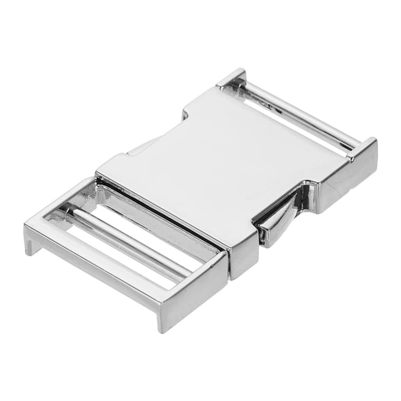 Metal Quick Side Release Buckle, 25mm/1" Collar Buckles, Silver