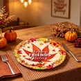 thumbnail image 5 of YingYouFu 16PC Happy Friendgiving Paper Plates,7In Autumn Pumpkin Maple Leaf Theme Dessert Plate for Cake Pizza Disposable Party Decoration Supplies for Friendsgiving Thanksgiving Party Supplies, 5 of 6