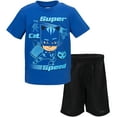 thumbnail image 2 of PJ Masks Catboy Toddler Boys T-Shirt and Mesh Shorts Outfit Set Toddler to Big Kid, 2 of 5