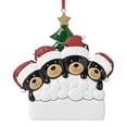 thumbnail image 4 of Forma de oso negro Diy nombre escritura colgante colgante adorno para árbol de Navidad Decoración, 4 of 5